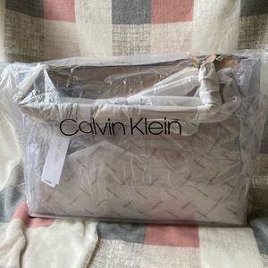SONOMA EMBOSSED MONOGRAM LOGO TOTE BAG + ZIP POUCH